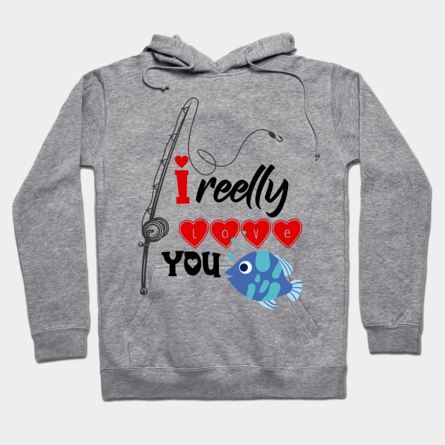 Fishing Valentines Hoodie by banayan